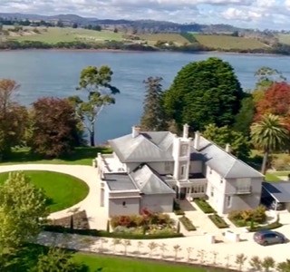 Waterton Hall estate from the air